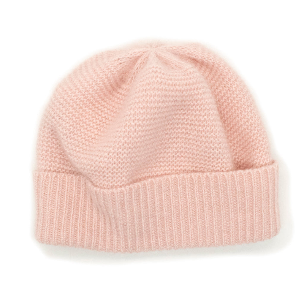 BABY CASHMERE BEANIE- BABY PINK